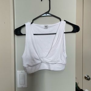 Aritzia White Tie Tank Top
